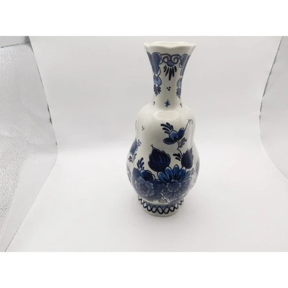 Vintage Koninklijke‎ Goedewagon Hand Painted Vase From Holland